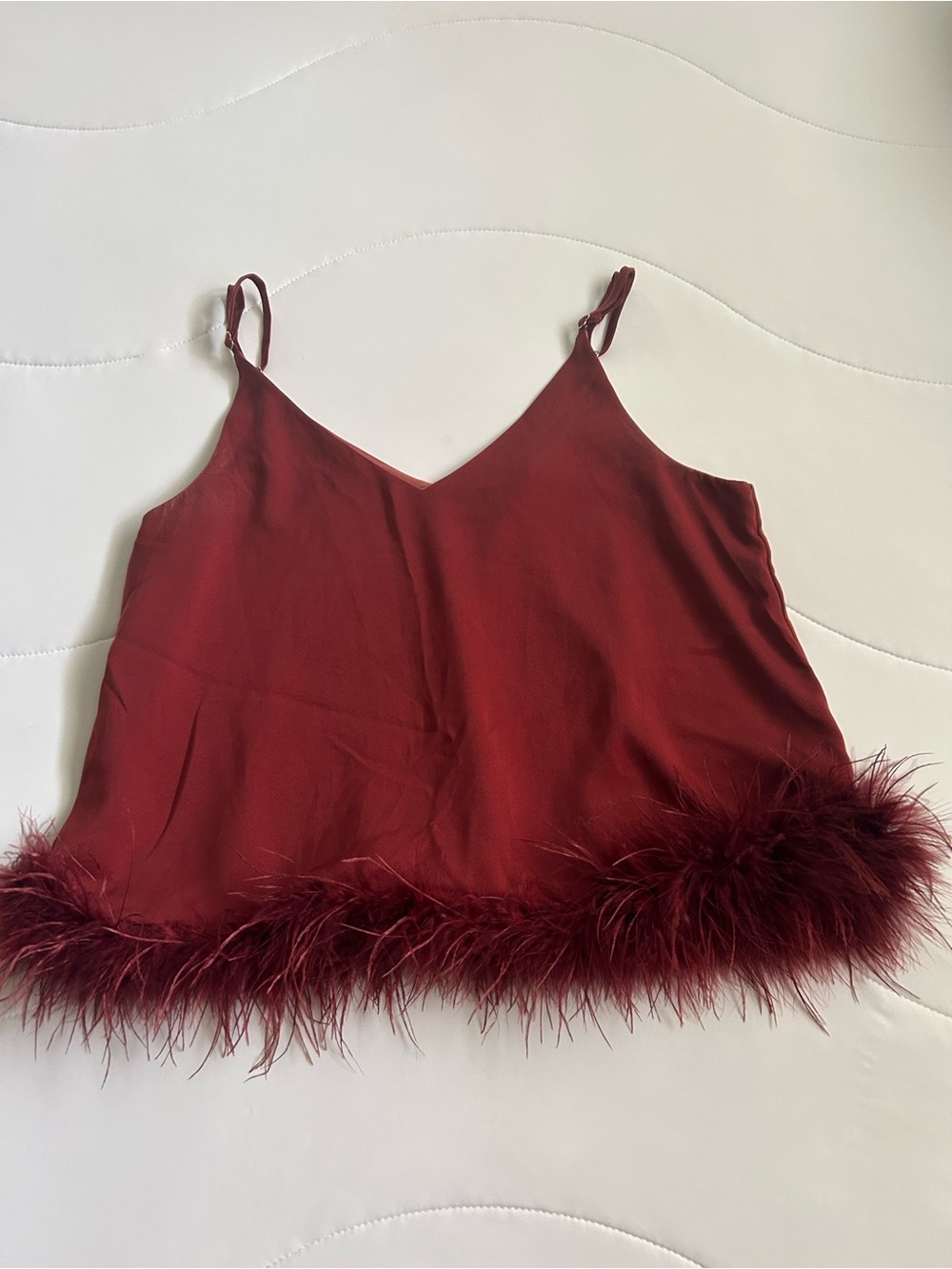 entro Rosewood Satin-Look Spaghetti Strap Top